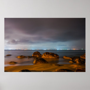 Póster Azuis da cidade de Chiba