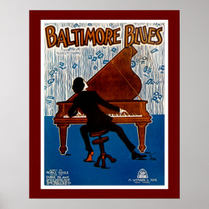Póster Azuis de Baltimore