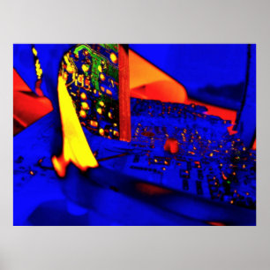 Poster Azul 10^23 vermelho