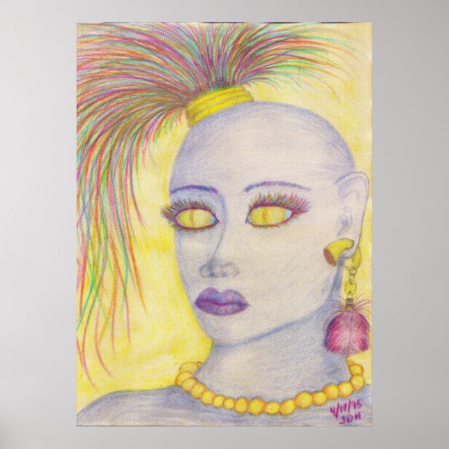 Póster Azul 3 halftone2 (Frente)