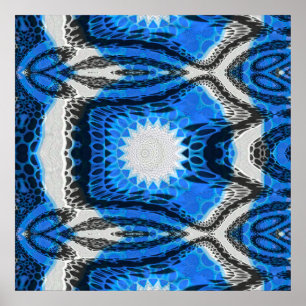 Poster Azul atômico