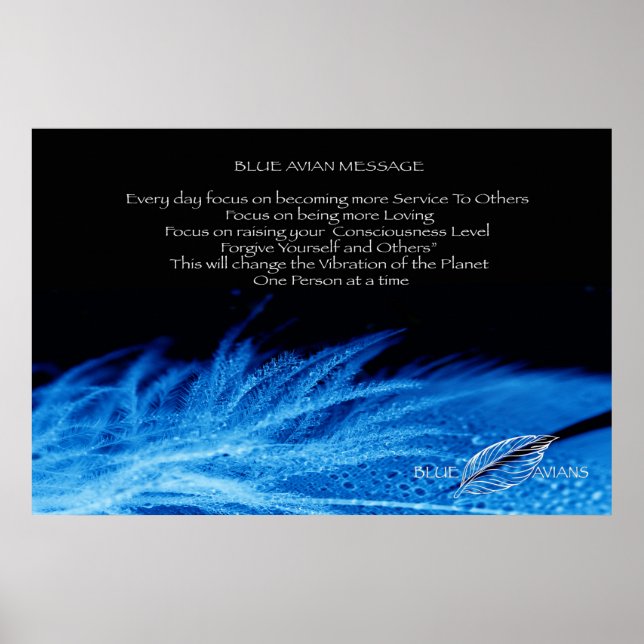 Poster Azul-Avião (Frente)