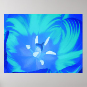 Poster azul brilhante