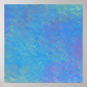 Poster Azul Brilhante Arte Mármore
