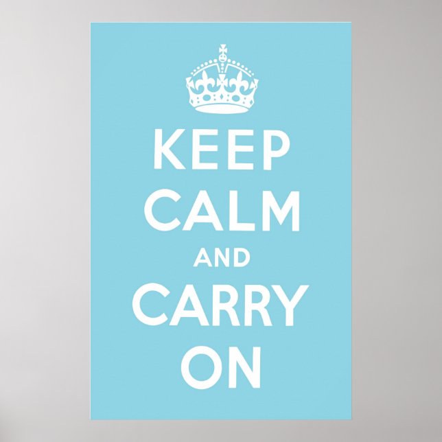 Poster Azul-céu (Frente)