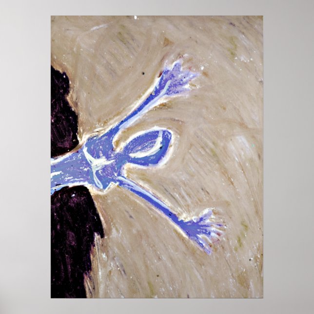 Poster azul | CINZAS (Frente)