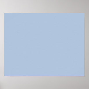 Póster azul claro de aço colorido