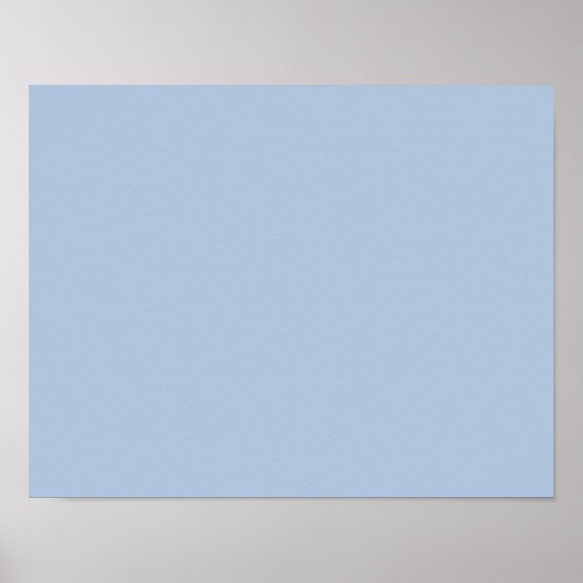 Póster azul claro de aço colorido (Frente)
