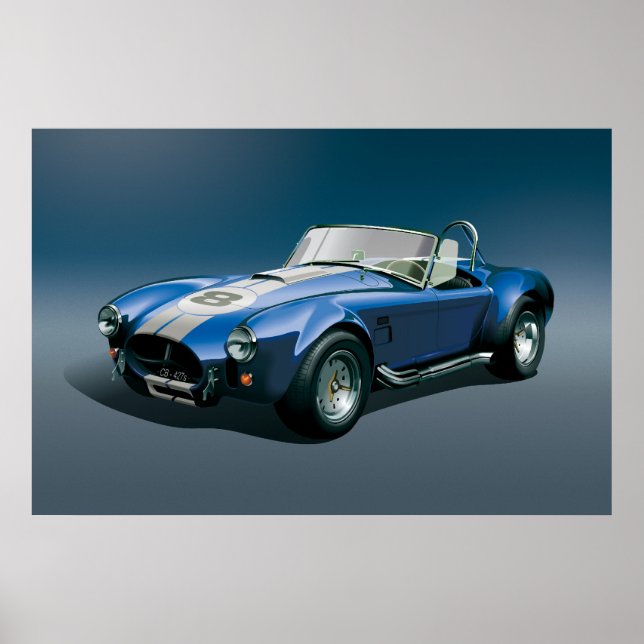Poster azul Cobra-427s (Frente)
