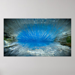 Poster Azul Congelado,