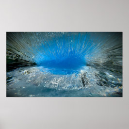 Poster Azul Congelado,