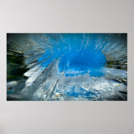 Poster Azul Congelado,