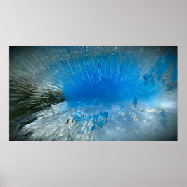 Poster Azul Congelado,