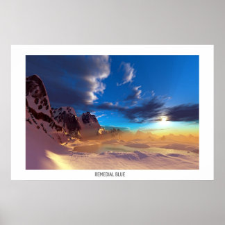 PÓSTER AZUL CORRETO