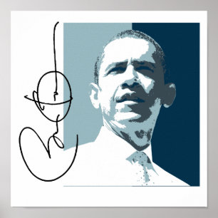PÓSTER AZUL DA LIDERANÇA DE OBAMA - .PNG