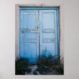 Poster azul da porta 1