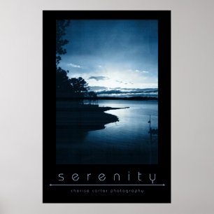 Póster Azul da serenidade