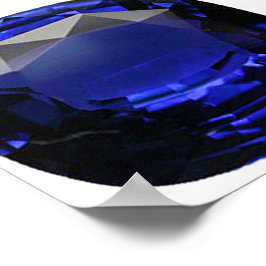 Poster Azul de Gemstone Sapphire