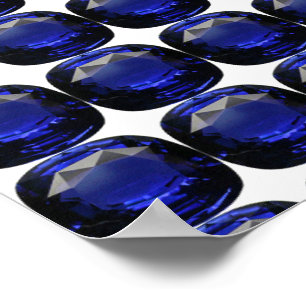 Poster Azul de Gemstone Sapphire