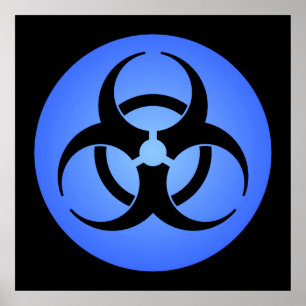 Poster azul do Biohazard