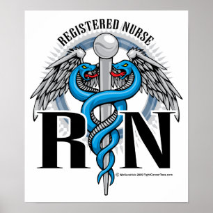 Póster Azul do Caduceus do RN