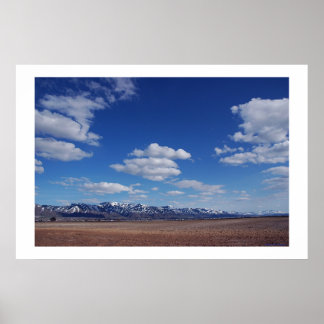 Poster Azul do deserto