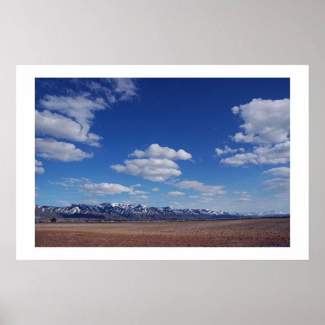 Poster Azul do deserto (Frente)