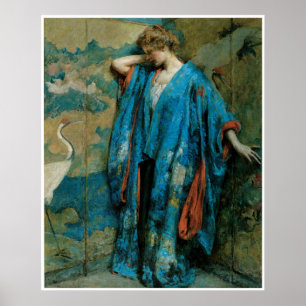 Poster Azul e Amarelo, 1910, Robert Reid