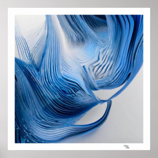 Poster Azul e Branco