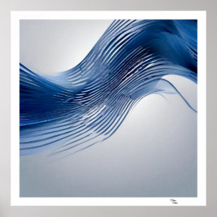 Poster Azul e Branco