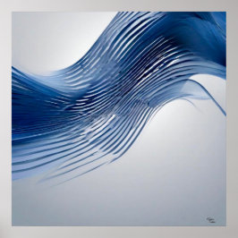 Poster Azul e Branco