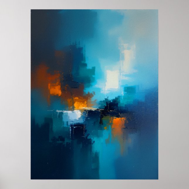 Poster Azul enevoado  (Frente)