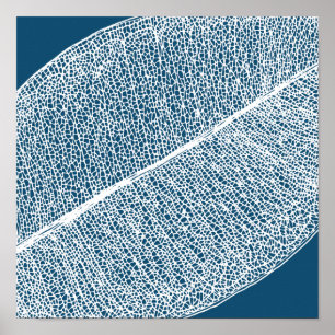 Poster azul escuro da ilustração branca da grade