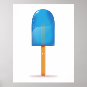 Poster Azul-gelo Lolly