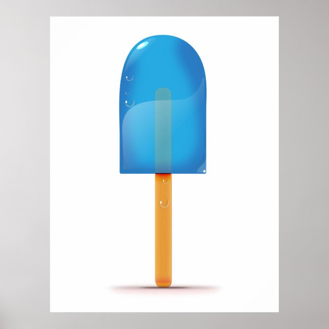 Poster Azul-gelo Lolly (Frente)