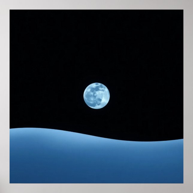 Poster Azul Horizonte (Frente)