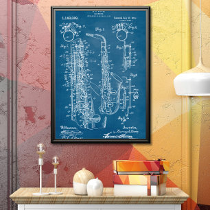Poster Azul   Patente Saxofônica