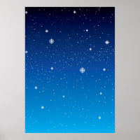 Azul profundo céu noturno estrelado