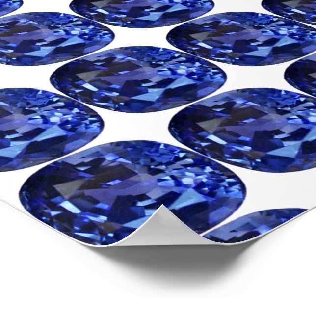 Poster Azul-safira (Borda)