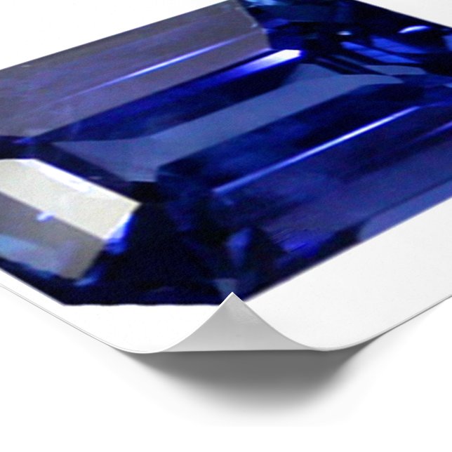 Poster Azul-safira (Borda)