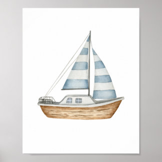 Poster Azul Sail Away