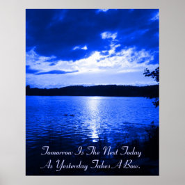 Póster Azul sunset 2