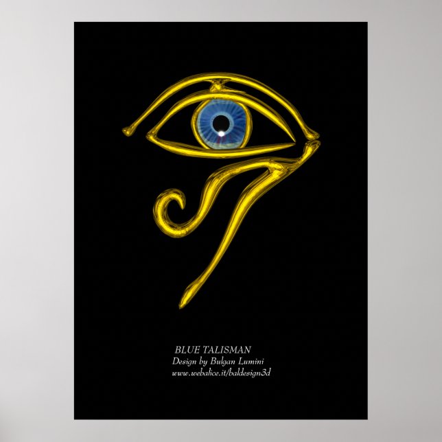 PÓSTER AZUL TALISMAN/OLHOS DE HORO DOURADO (Frente)