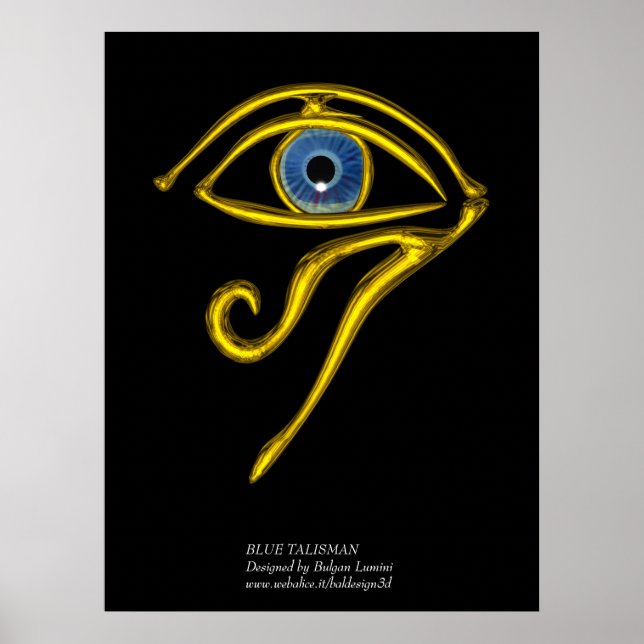 PÓSTER AZUL TALISMAN/OLHOS DE HORO DOURADO (Frente)