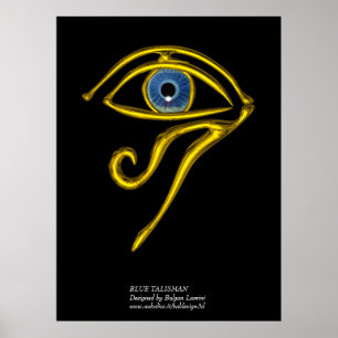PÓSTER AZUL TALISMAN/OLHOS DE HORO DOURADO
