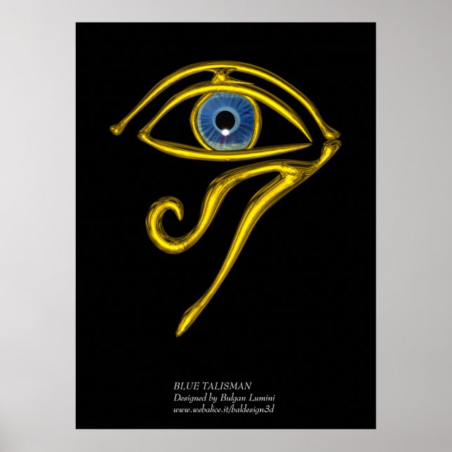 PÓSTER AZUL TALISMAN/OLHOS DE HORO DOURADO (Frente)