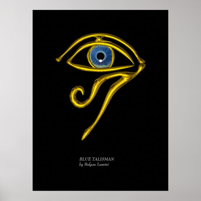 PÓSTER AZUL TALISMAN/OLHOS DE HORO DOURADO (Frente)