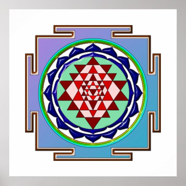 PÓSTER AZUL YANTRA (Frente)