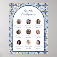 Azulejo Azul Amalfi Conhece O Chá Noiva Bridesmaid