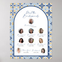 Azulejo Azul Amalfi Conhece O Chá Noiva Bridesmaid